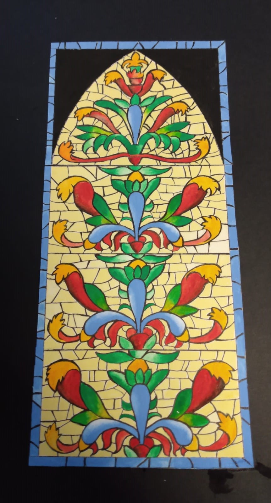 Stained-glass window, Vegetal decoration